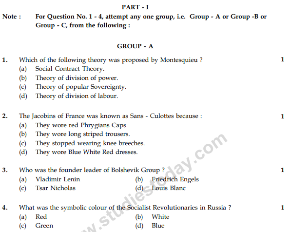 CBSE Class 9 Social Science Sample Paper Set 48