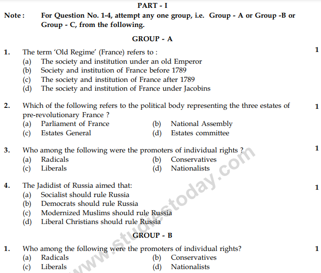 CBSE Class 9 Social Science Sample Paper Set 49