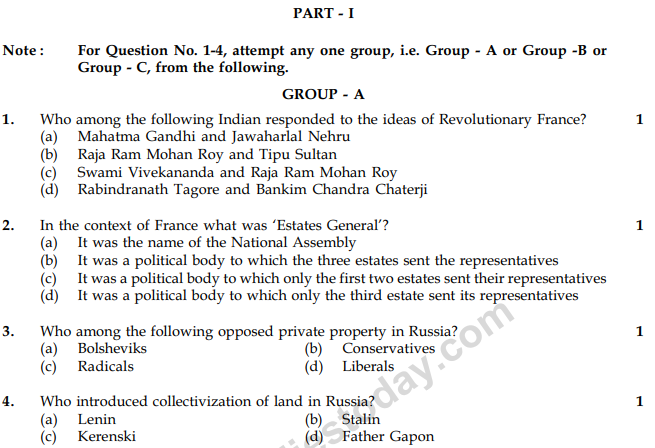 CBSE Class 9 Social Science Sample Paper Set 52