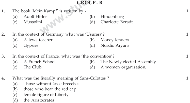 CBSE Class 9 Social Science Sample Paper Set 61