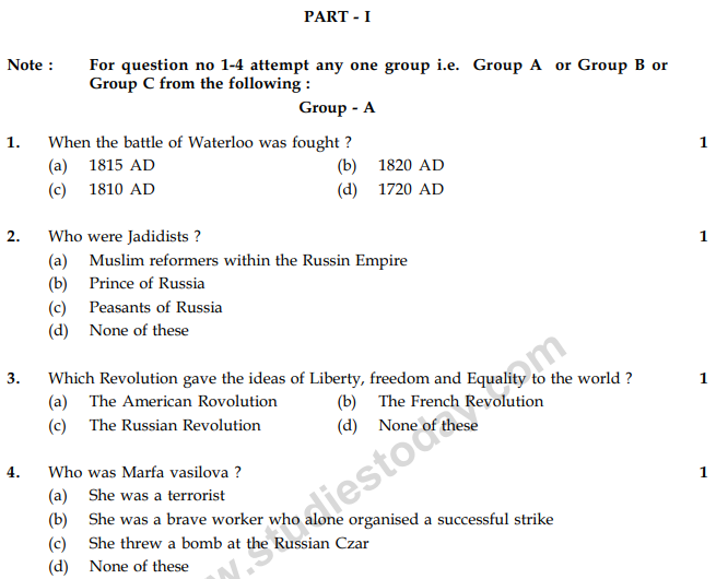 CBSE Class 9 Social Science Sample Paper Set 66