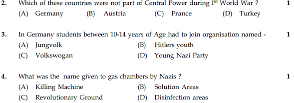 CBSE Class 9 Social Science Sample Paper Set O