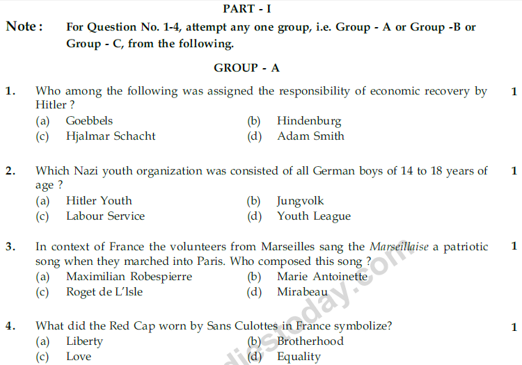 CBSE Class 9 Social Science Sample Paper Set P