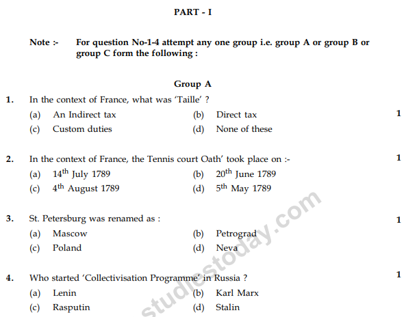 CBSE Class 9 Social Science Sample Paper Set Z