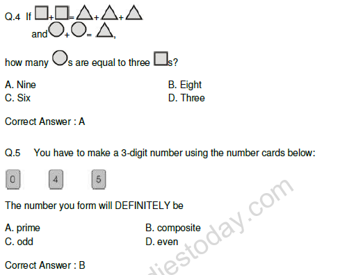CBSE Class VI Mathematics Question Bank for ASSET Exam