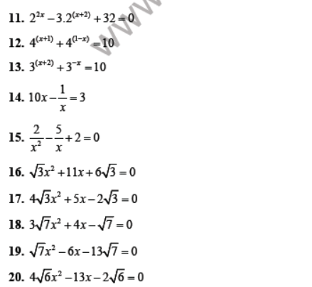 CBSE Class 10 Quadratic Equations Sure Shot Questions Set A