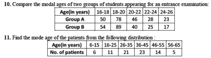 CBSE Class 10 Statistics Sure Shot Questions Set C