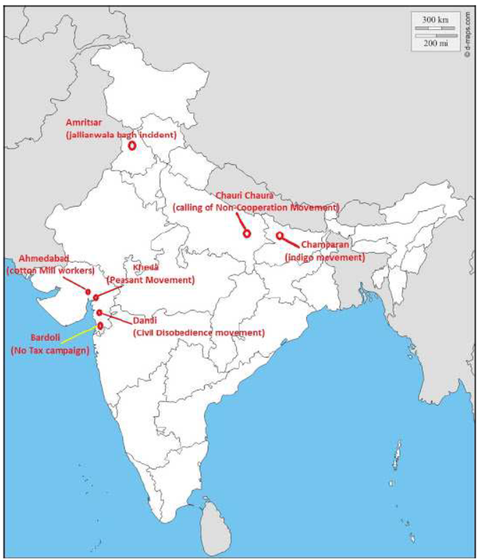 CBSE Class 10 Social Science Important Maps of India