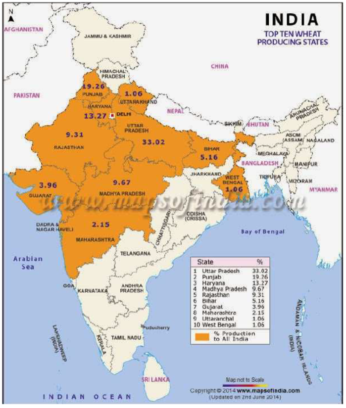 CBSE Class 10 Social Science Important Maps of India