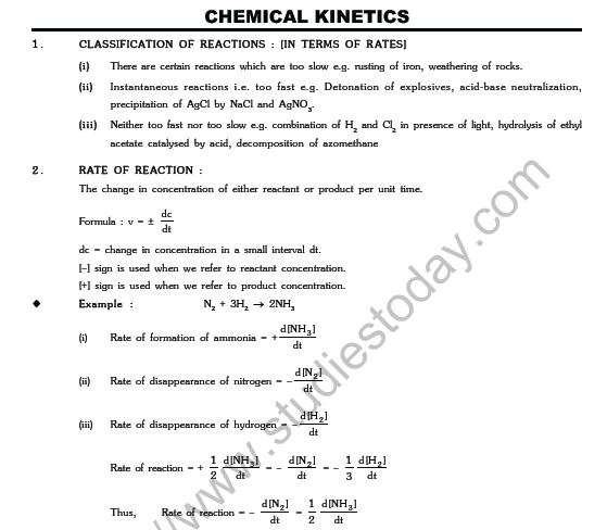JEE-Mains-Chemistry-Chemical-Kinetics-Notes 1
