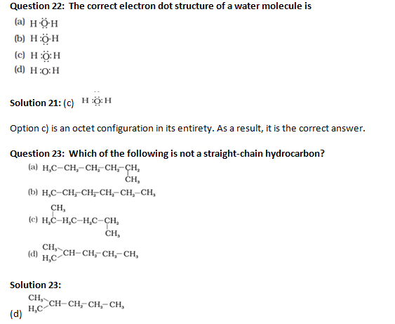 NCERT Exemplar Solutions Class 10 Science Carbon and its Compounds