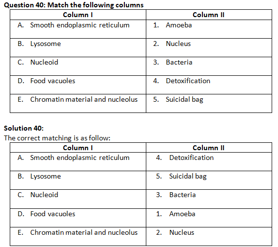NCERT Exemplar Solutions Class 9 Science The Fundamental Unit of Life