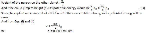 NCERT Exemplar Solutions Class 9 Science Work and Energy