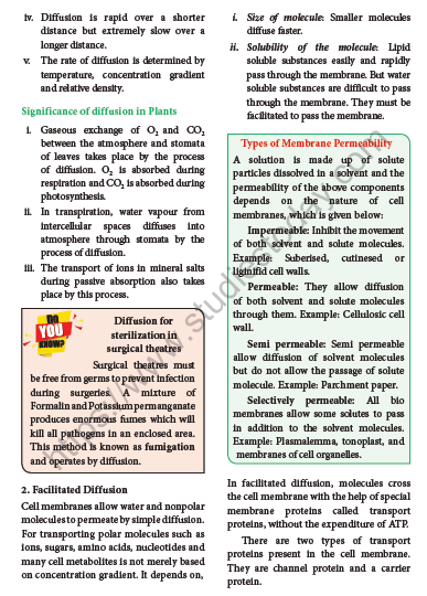 NEET-Botany-Transport-in-Plants-Chapter-Notes 3