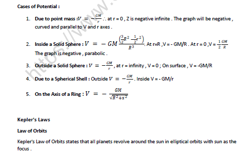 NEET-Physics-Gravitation-Revision-Notes 3