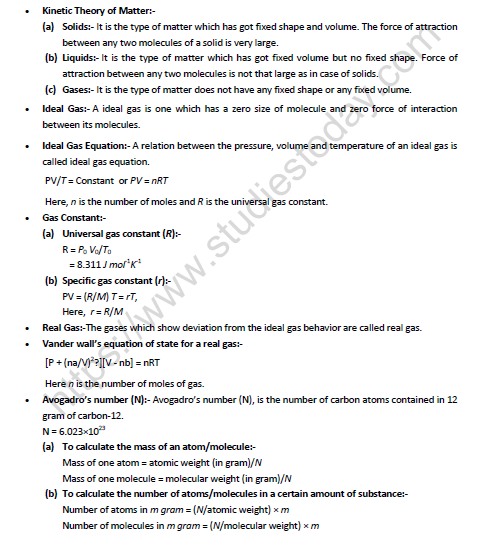 NEET-Physics-Kinetic-Theory-of-Gases-and-Radiation-Revision-Notes 1