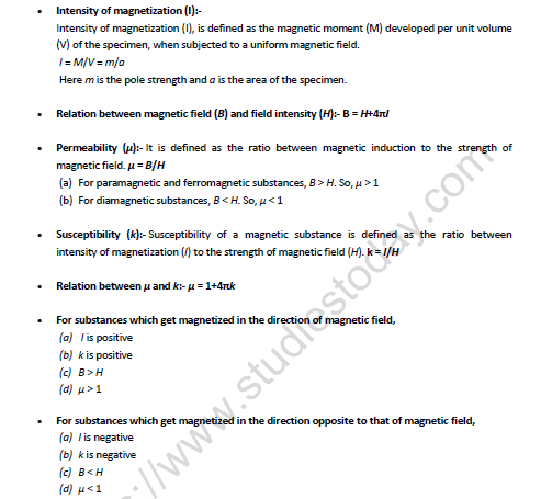 NEET-Physics-Magnetism-Revision-Notes 4