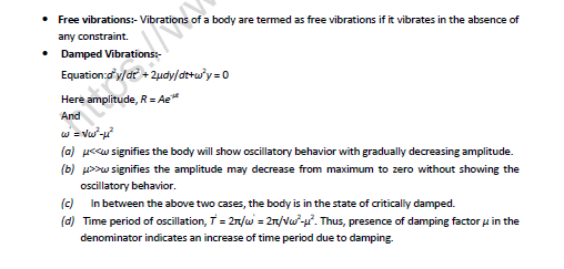 NEET-Physics-Oscillations-Revision-Notes 7