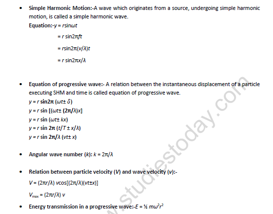 NEET-Physics-Waves-Progressive-and-Stationary-Revision-Notes 1