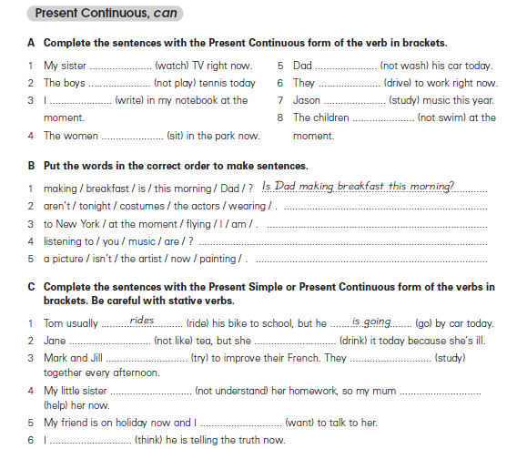 PRESENT CONTINUOUS 1