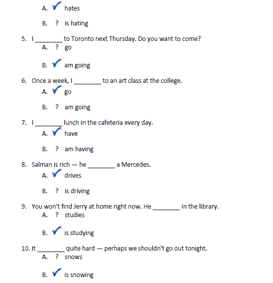 PRESENT CONTINUOUS 16