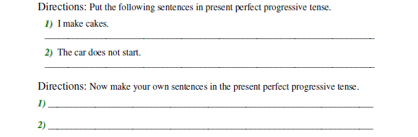 PRESENT PERFECT (HOME) 7