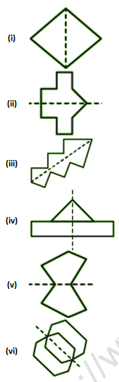 RD Sharma Solutions Class 6 Maths Chapter 17 Symmetry-A1