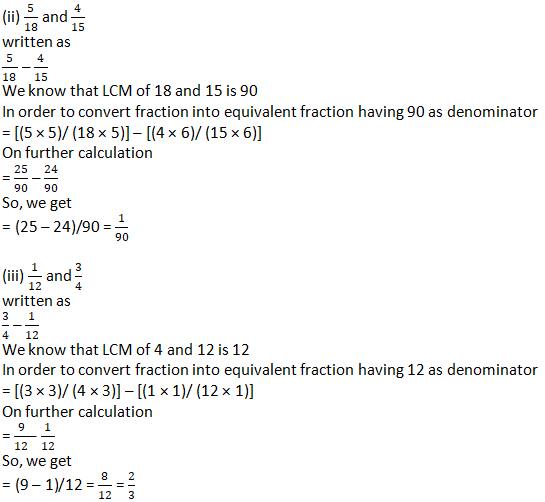 RD Sharma Solutions Class 6 Maths Chapter 6 Fractions-A10