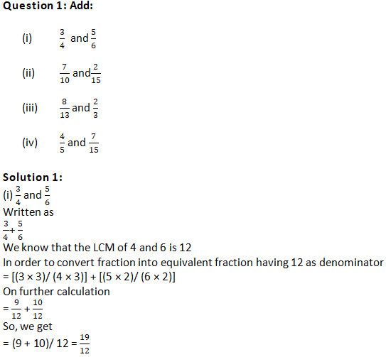 RD Sharma Solutions Class 6 Maths Chapter 6 Fractions-A3