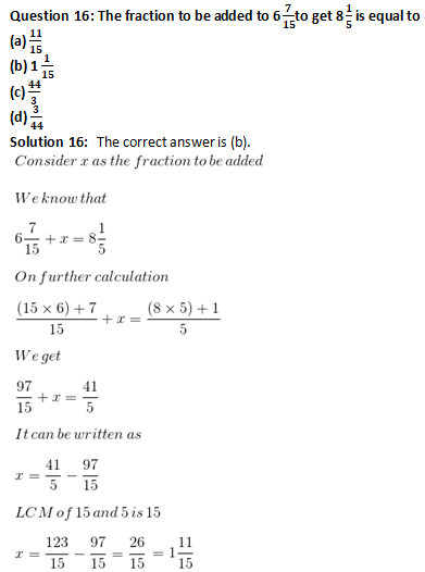 RD Sharma Solutions Class 6 Maths Chapter 6 Fractions-A31