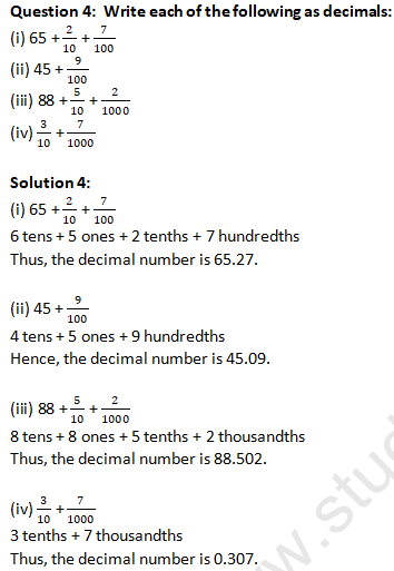 RD Sharma Solutions Class 6 Maths Chapter 7 Decimals-2