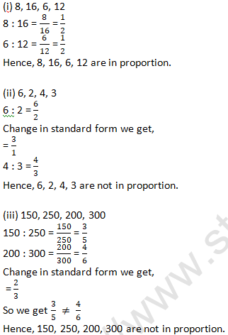 RD Sharma Solutions Class 6 Maths Chapter 9 Ratio Proportion and Unitary Method