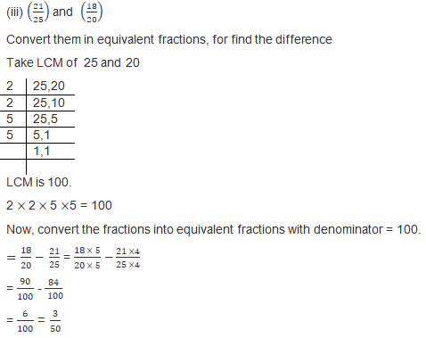 RD Sharma Solutions Class 7 Chapter 2 Fraction