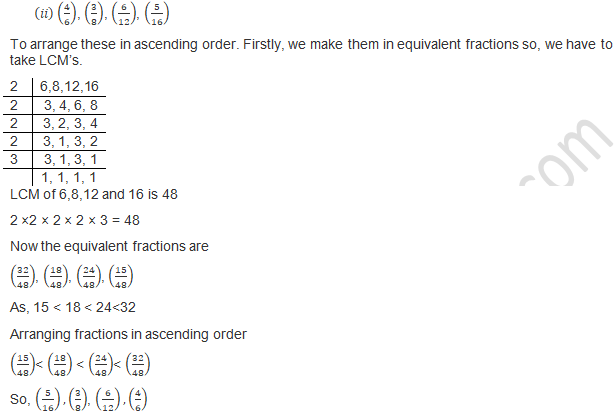 RD Sharma Solutions Class 7 Chapter 2 Fraction