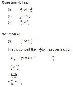RD Sharma Solutions Class 7 Chapter 2 Fraction