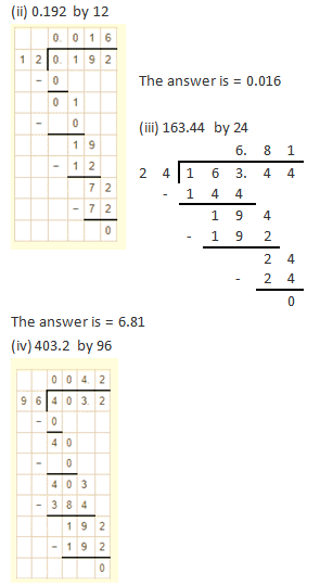 RD Sharma Solutions Class 7 Chapter 3 Decimals