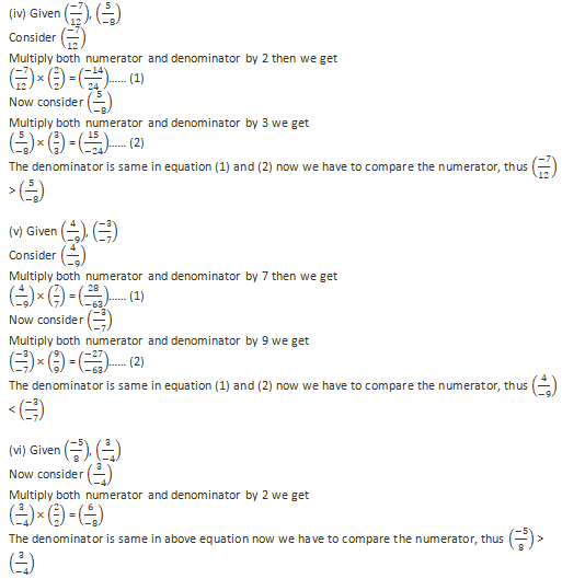 RD Sharma Solutions Class 7 Chapter 4 Rational Numbers