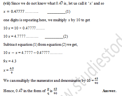 RD Sharma Solutions Class 9 Chapter 1 Number System