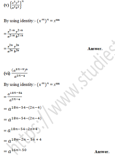 RD Sharma Solutions Class 9 Chapter 2 Exponents of Real Number