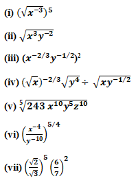 RD Sharma Solutions Class 9 Chapter 2 Exponents of Real Number