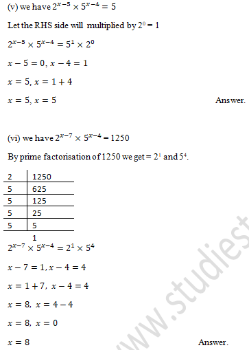 RD Sharma Solutions Class 9 Chapter 2 Exponents of Real Number