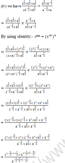 RD Sharma Solutions Class 9 Chapter 2 Exponents of Real Number