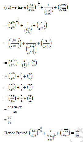 RD Sharma Solutions Class 9 Chapter 2 Exponents of Real Number