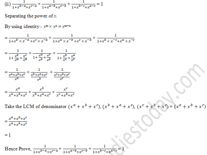 RD Sharma Solutions Class 9 Chapter 2 Exponents of Real Number