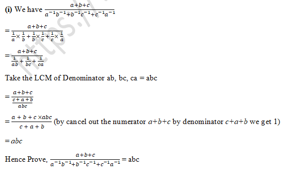 RD Sharma Solutions Class 9 Chapter 2 Exponents of Real Number