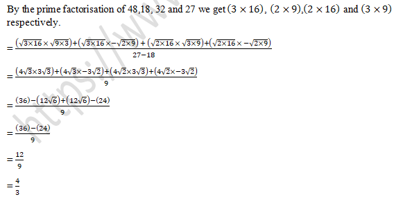 RD Sharma Solutions Class 9 Chapter 3 Rationalisation