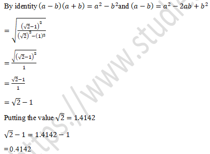 RD Sharma Solutions Class 9 Chapter 3 Rationalisation