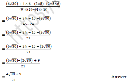 RD Sharma Solutions Class 9 Chapter 3 Rationalisation