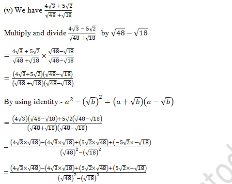 RD Sharma Solutions Class 9 Chapter 3 Rationalisation