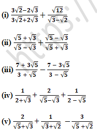 RD Sharma Solutions Class 9 Chapter 3 Rationalisation